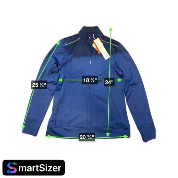 Cutter & Buck Mens CB DryTec Blue Full-Zip Jacket L/G Moisture-Wicking - Picture 4 of 6